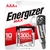 PILAS AAA ENERGIZER X 4 UNIDADES