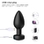 SEX SHOP A PLUG ANAL GRANDE DE SILICONA ATERCIOPELADA CON 10 MODO DE VIBRACION Y CONTROL REMOTO HYDRUS LA-13014RC-M - comprar online