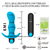 ST ESTIMULADOR ANAL PROSTATICO Y DE PUNTO G DE SILICONA VIBRADOR RECARGABLE 10 VELOCIDADES EMI SWD063