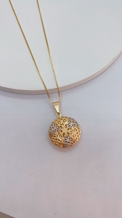 Colar Mandala Relicário- Banhado a Ouro 18K na internet