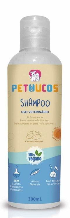 Shampoo Natural Vegano para cães e gatos 300ml - Pethucos