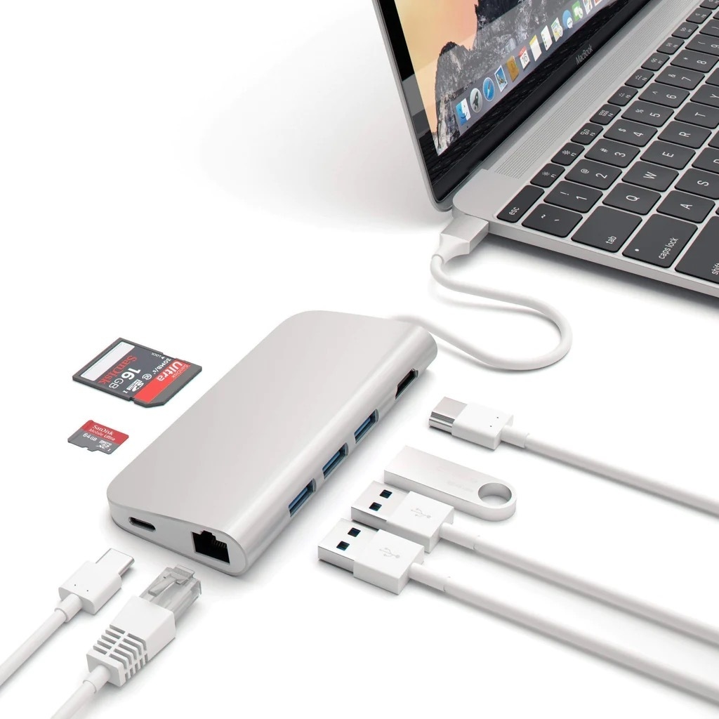 Adaptador USB-C Multiport Pro de aluminio de Satechi - Apple (MX)