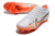 Chuteira Nike Air Zoom Mercurial Vapor 15 Elite Campo Branca/Laranja - loja online