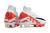 Chuteira Infantil Nike Air Zoom Mercurial Superfly 9 Elite Campo Branca/Vermelha - JD Sports