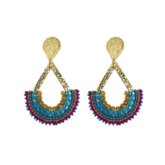 ARETE MACRAME GOTA CON CRISTALES