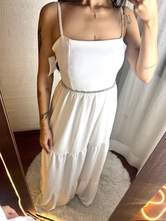 Vestido Melina Branco na internet