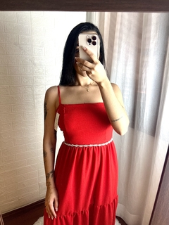 Vestido Melina Vermelho - comprar online