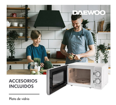Microondas Daewoo D120m-s20 Mecanico,blanco - Asociación Mutual de Farmacéuticos Florentino Ameghino