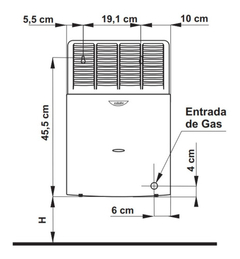 Calefactor Eskabe S21 Mx3p 3000 Sin Salida, Multigas, Marfil - Asociación Mutual de Farmacéuticos Florentino Ameghino