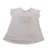 Conjunto Infantil Menina Blusa com Short Estampado Branco / Rosa - comprar online