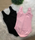 Collant Ballet Regata Sem Saia- Rosa / Preto - Maria Chica