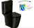 Kit Bacia com Caixa Acoplada e Assento Neo Noir + Conjunto de fixação Flexível e Anel de Vedação - Incepa 1367230100100