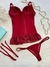 Corselet vermelho - Dehlirio Boutique