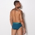 Cueca Slip Microfibra Lisa Elástico Bordado - ShopChay