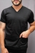 Camisa Lisa Scrub Masculina - Preto - comprar online