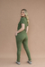 Conjunto Scrub Feminino Manga Curta Tecido Tecnológico - Verde Militar - loja online