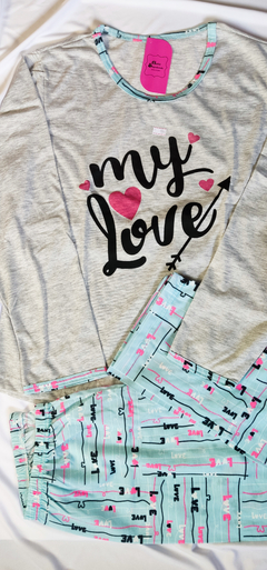 Imagem do PIJAMA MALHA DE INVERNO MY LOVE BRI