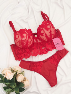 CONJUNTO LINGERIE REBDA GUIPIR COM BOJO - loja online