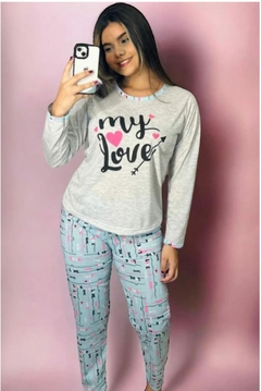 Imagem do PIJAMA MALHA DE INVERNO MY LOVE BRI