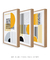 Conjunto 3 Quadros Decorativos Bauhaus Linhas Meio Circulo - comprar online