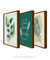 Conjunto 3 Quadros Decorativos Green Flower - comprar online