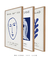 Conjunto 3 Quadros Decorativos Matisse Bluish & Blue Nude - Tons de Casa - Quadros Decorativos