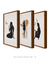 Conjunto 3 Quadros Decorativos Mulher Deslumbrante - comprar online