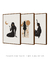 Conjunto 3 Quadros Decorativos Mulher Deslumbrante - comprar online