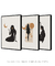 Conjunto 3 Quadros Decorativos Mulher Deslumbrante na internet