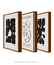 Conjunto 3 Quadros Decorativos Picasso The Museu & Matisse Black na internet