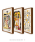 Conjunto 3 Quadros Decorativos Picasso Tons de Amarelo - comprar online