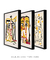 Conjunto 3 Quadros Decorativos Picasso Tons de Amarelo - loja online