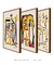 Conjunto 3 Quadros Decorativos Picasso Tons de Amarelo