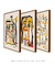 Conjunto 3 Quadros Decorativos Picasso Tons de Amarelo - comprar online