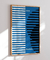 Quadro Decorativo Bauhaus Azul com Linhas 2