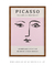 Quadro Decorativo Picasso Em Tons de Rosa - comprar online