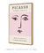 Quadro Decorativo Picasso Em Tons de Rosa