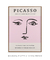 Quadro Decorativo Picasso Em Tons de Rosa - comprar online