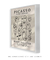 Quadro Decorativo Picasso Varias Faces em Tons Neutro - loja online