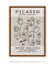 Quadro Decorativo Picasso Varias Faces em Tons Neutro - comprar online