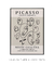 Quadro Decorativo Picasso Varias Faces em Tons Neutro - loja online