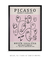 Quadro Decorativo Picasso Varias Faces em Tons Rosa - Tons de Casa - Quadros Decorativos