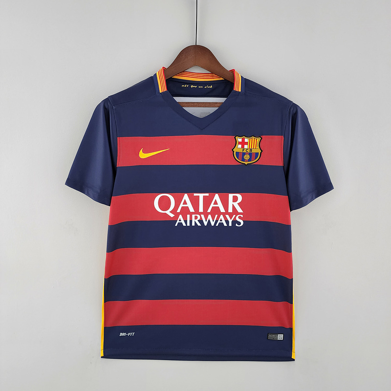 Camisa Retro Barcelona Nike 2015/16 Torcedor Masculina Neymar