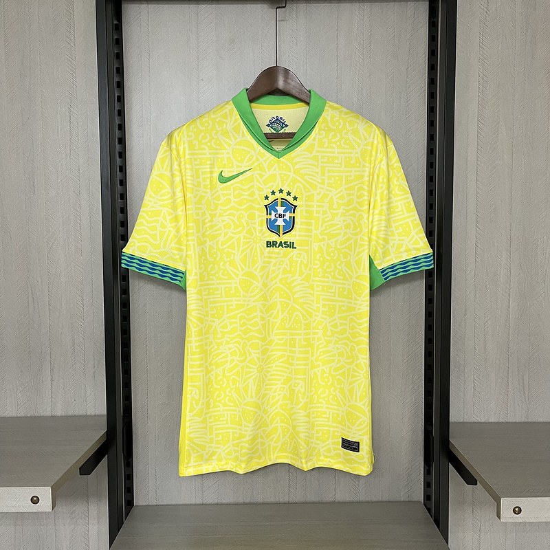 Camisa Brasil I 2022/23 Jogador Pro Masculina - Amarela