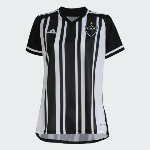 Camisa Feminina Flamengo I Com Patrocinios 24/25 Vermelho e Preto