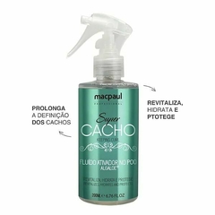 FLUIDO ATIVADOR DE CACHOS ALGALOE LINHA SUPER CACHO NO POO MACPAUL 200ML - comprar online