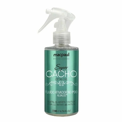 FLUIDO ATIVADOR DE CACHOS ALGALOE LINHA SUPER CACHO NO POO MACPAUL 200ML