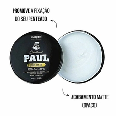 POMADA MATTE PARA CABELOS MASCULINOS FOR MAN LINHA TRADITIONAL PAUL MACPAUL - 50G na internet