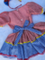 Vestido Quadriculado Junino Vermelho Com Azul Infantil - comprar online