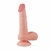 Dildo Super Realístico Dupla Camada - Ventosa Removível - 19,0 X 3,7 cm - loja online